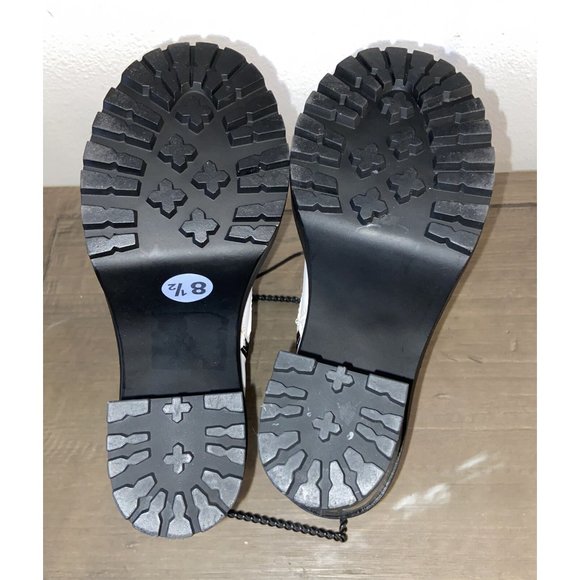 Soda Lace Up Combat Booties Chunky Heel Lug Sole Platform Sz 8.5M, Halloween - Picture 6 of 12